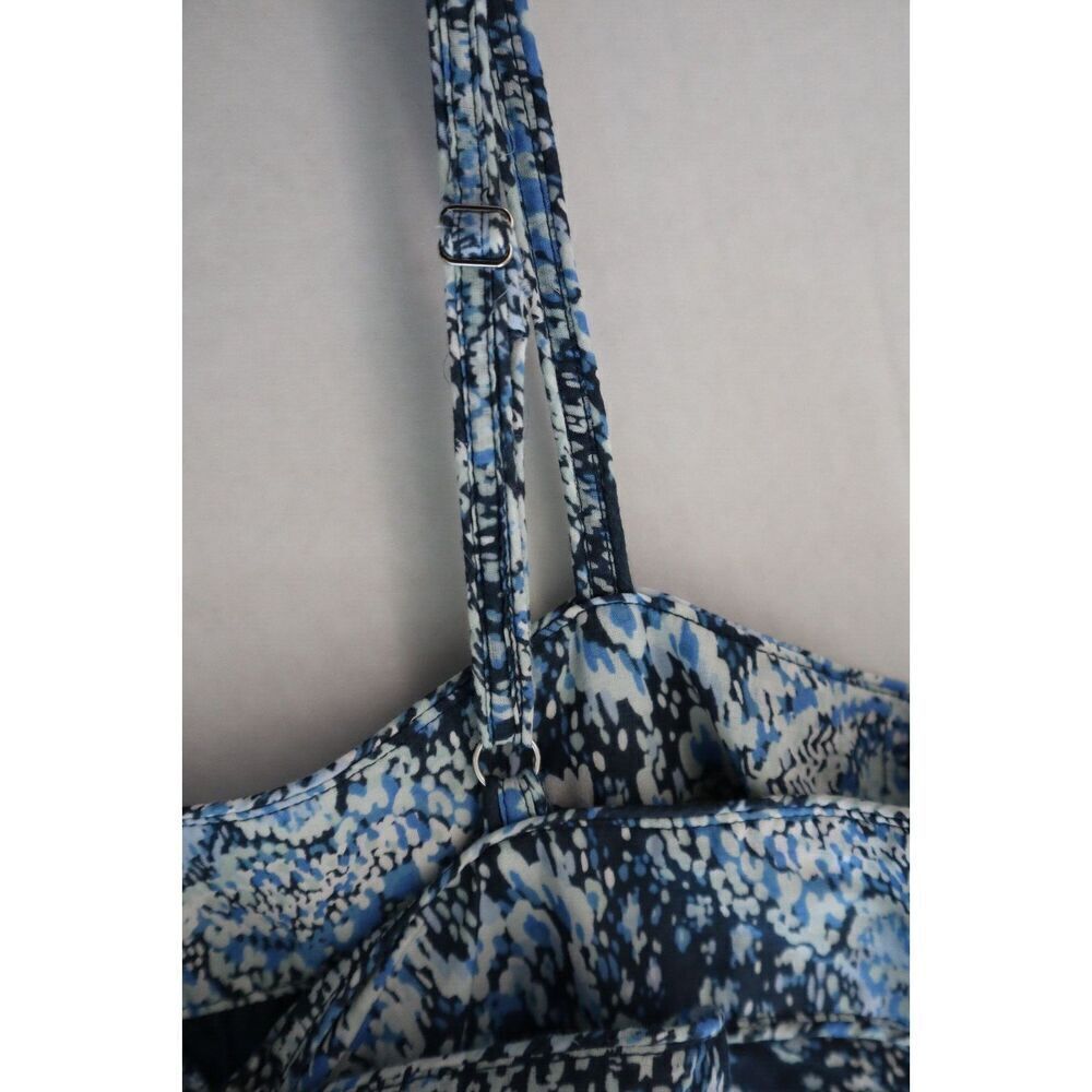 Joie 8895DR03315 Women's Sz XS Blue Elissabet Printed Tie Back Maxi Dress - Picture 10 of 13
